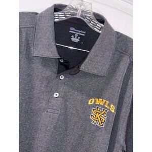 Kennesaw State University Men’s XL Polo Shirt KSU Owls Gray‎ Fast Shipping!